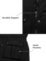 Wantdo Women's Plus Size Puffer Jacket Quilted Winter Coat Warm Hooded Winter Jacket Black 4X - Image 7
