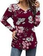 FOLUNSI Women's Plus Size Tops Casual Blouses Long Sleeve Flowy Tunic Tops m-4xl - Image 8