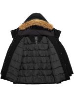 Wantdo Women's Plus Size Puffer Jacket Quilted Winter Coat Warm Hooded Winter Jacket Black 4X - Image 2