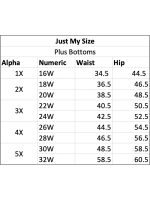 Just My Size Women's Plus Size Pull On Pants with Pockets, 30" Inseam for Regular, 2-Pack, Sizes 1X-4X - Image 5